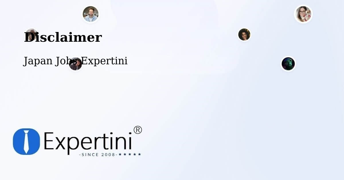 Disclaimer – Ushiku - Japan Jobs Expertini