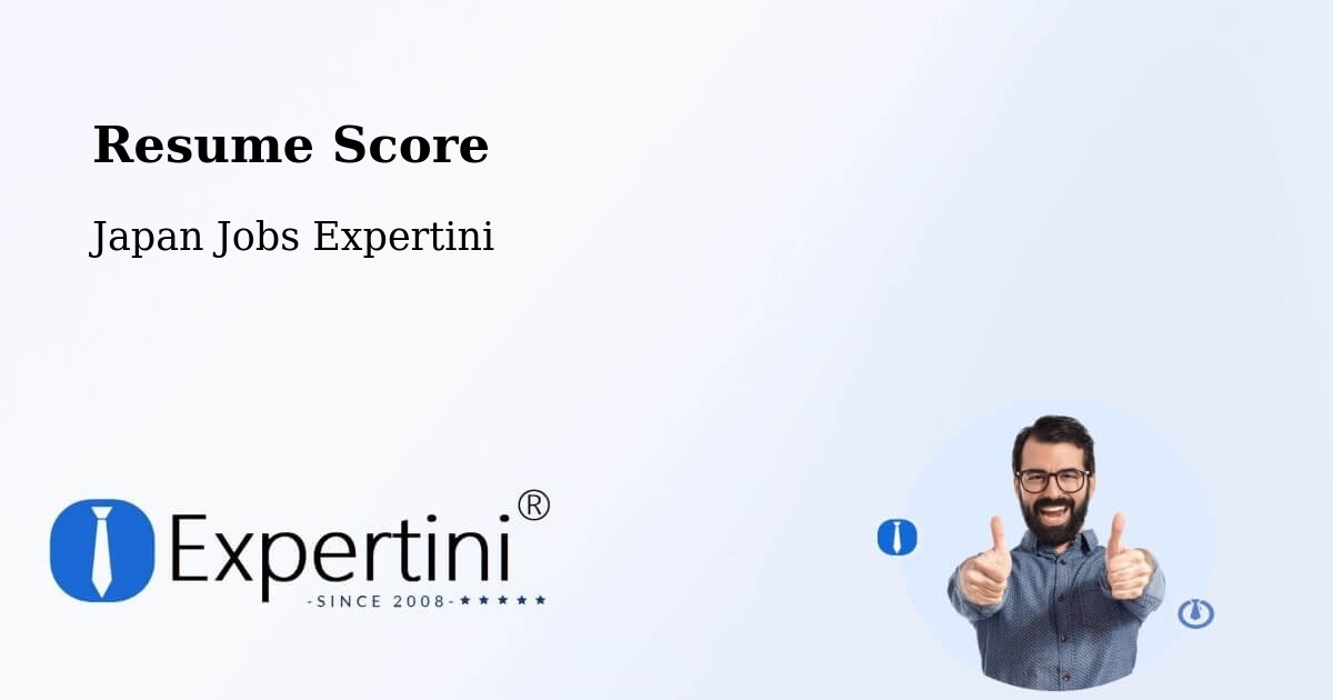 Resume Score & Job Description Match Tool – Ushiku - Japan Jobs Expertini
